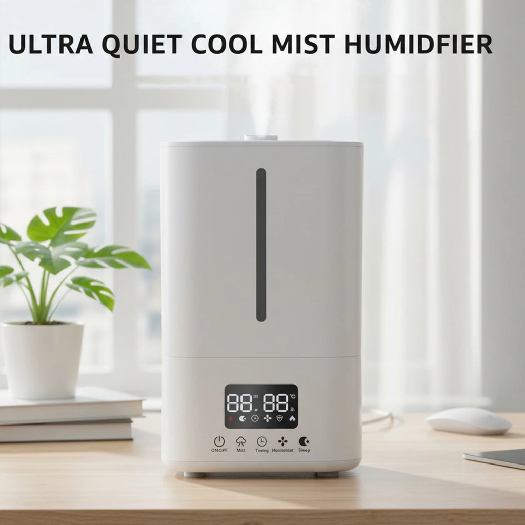 5L Smart Humidifier with Air Purifier Quiet Humidifier Top Fill Humidifier for Bedroom Home Baby & Plants