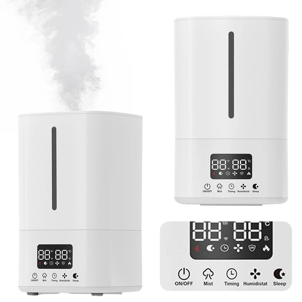 5L Smart Humidifier with Air Purifier Quiet Humidifier Top Fill Humidifier for Bedroom Home Baby & Plants