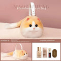 One Shoulder Bag Female Design Small Man Messenger Bag Versatile Hand Made Autumn and Winter Plush Cute Cat Bag