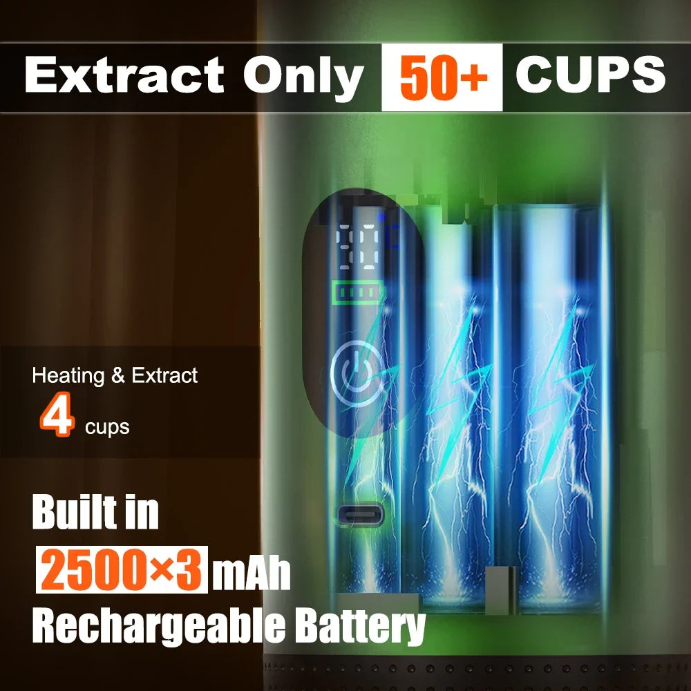3-In-1 Capsule Coffee Maker with Digital Display Portable Espresso Coffee Machine for Car & Home Camping Coffee Maker