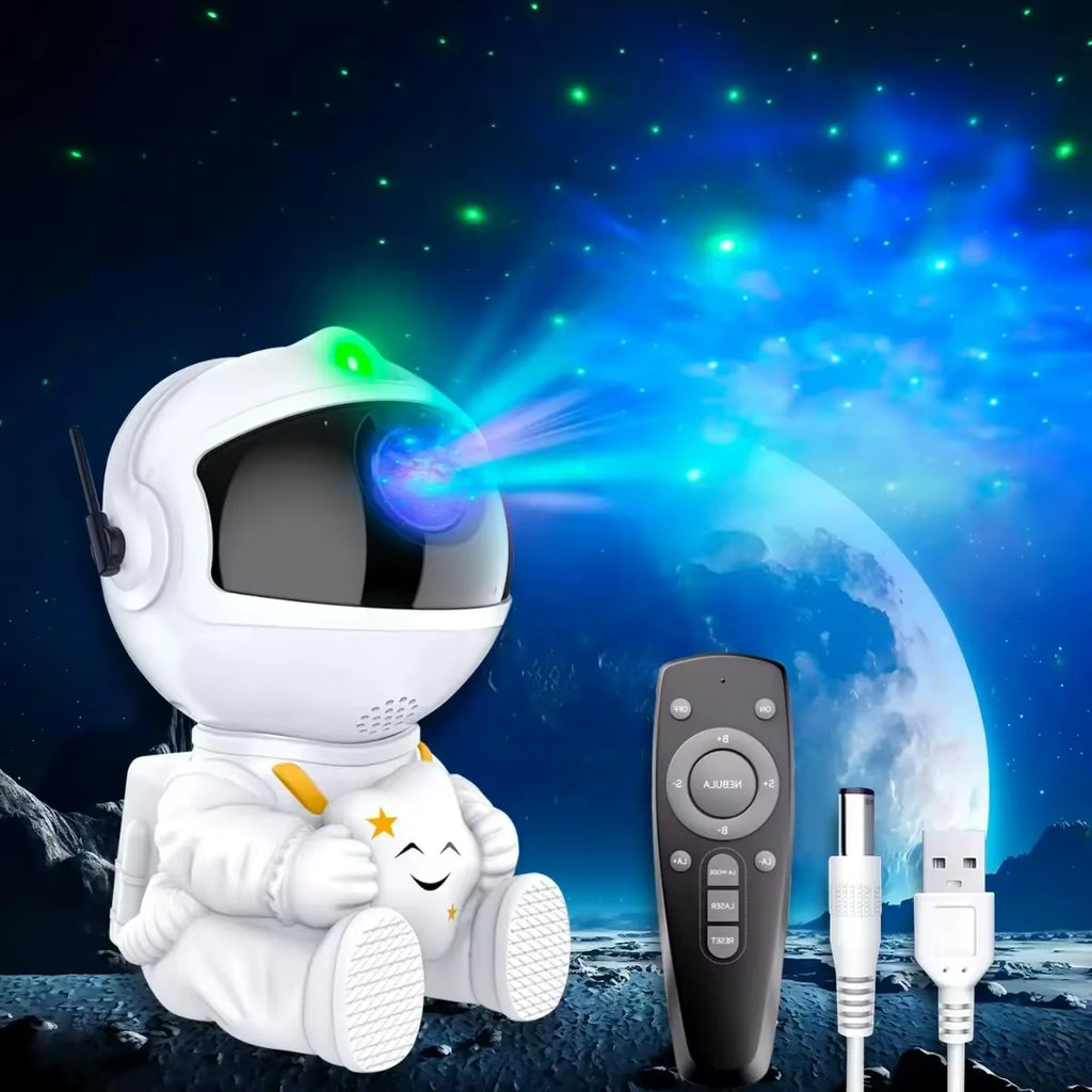 Galaxy Star Projector Night Lights, Starry Sky, Astronaut Atmosphere LED Lamp Decorative Bedroom Ceiling for Kids Children Gifts