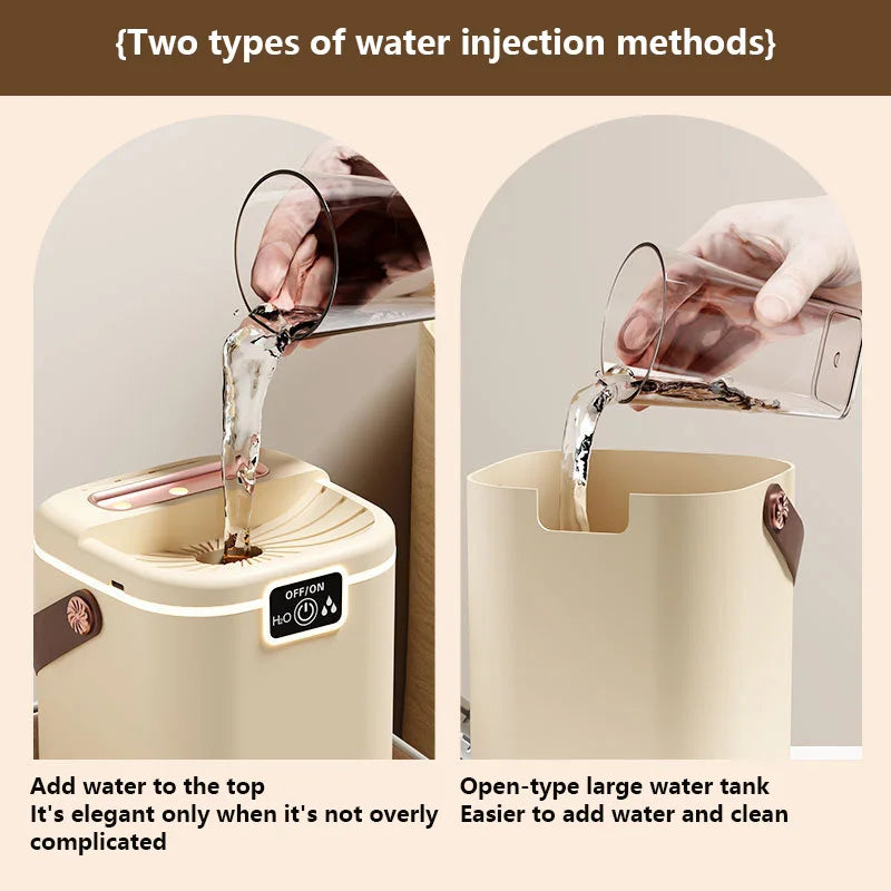 Three Nozzle Night Light Humidifier, 2L Large Capacity Silent Water Refill Type-C Air Purifier for Bedroom Living Room.