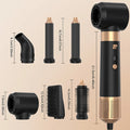 6 in 1 Hot Air Brush Low Noise Damage Free Styling Wet Dry Use One Step Hair Dryer and Volumizer Hair Styling Tool Home Salon