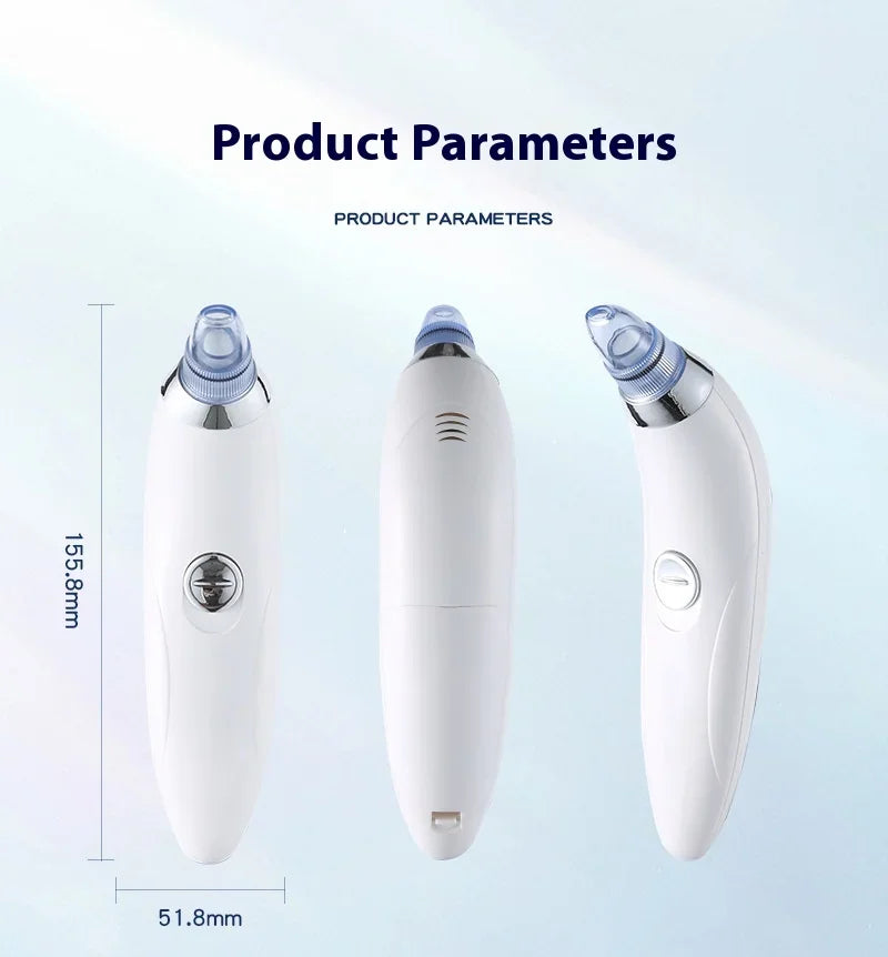 Clean Beauty Instrument to Remove Blackheads Derive Instrument Pore Cleanser Electric Suction Blackheads Cleaner Gift Girlfriend