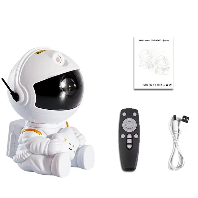 Galaxy Star Projector Night Lights, Starry Sky, Astronaut Atmosphere LED Lamp Decorative Bedroom Ceiling for Kids Children Gifts