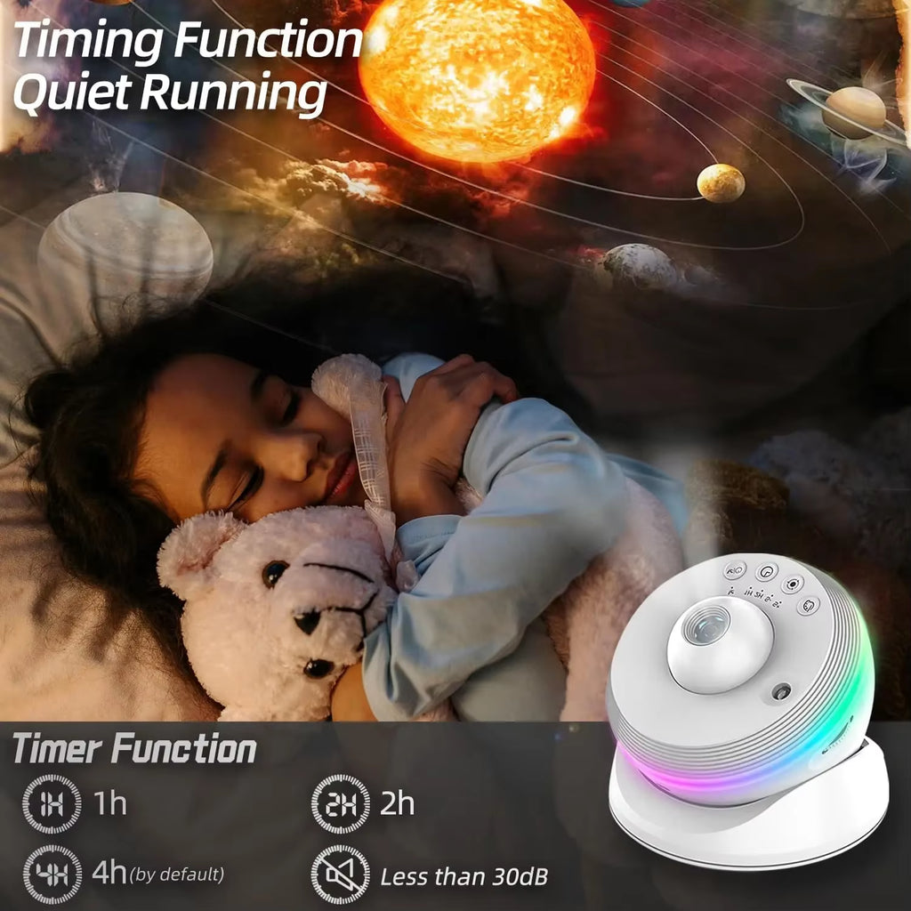 13 in 1 Galaxy Star Projector 4K HD Planetarium Projector 360° Rotation LED Night Light for Bedroom Decor Children Gift