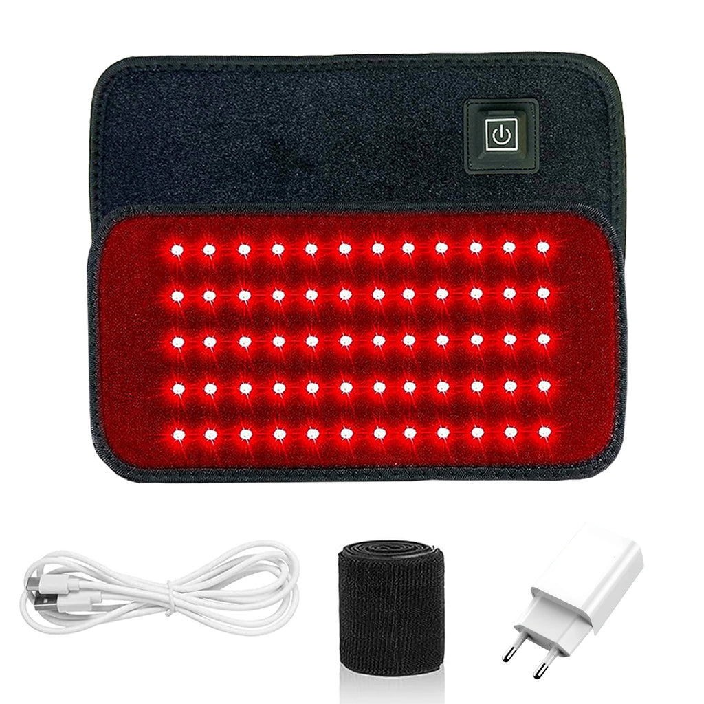 60 Leds Red＆Infrared Light Therapy Belt 850Nm 660Nm Back Burn Fat Wrap Slimming Machine Waist Heat Pad Full Body