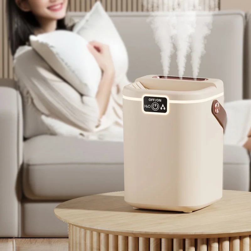 Three Nozzle Night Light Humidifier, 2L Large Capacity Silent Water Refill Type-C Air Purifier for Bedroom Living Room.