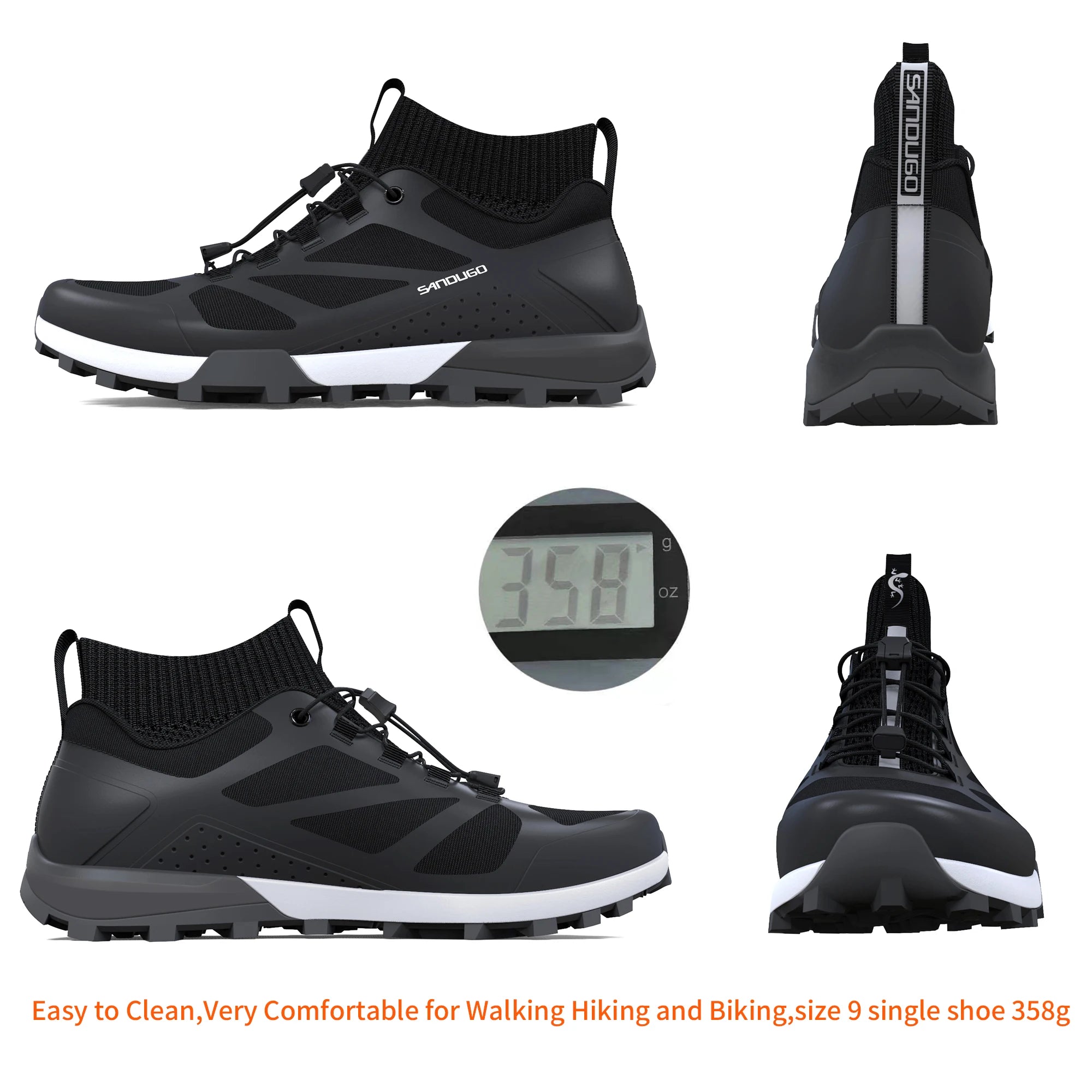 Cycling Shoes for Men Mountain Bike Mtb Cycle Shoes ,Suitable Mountain Biking Downhill Enduro Shoes Compatible with All 2 Bolt