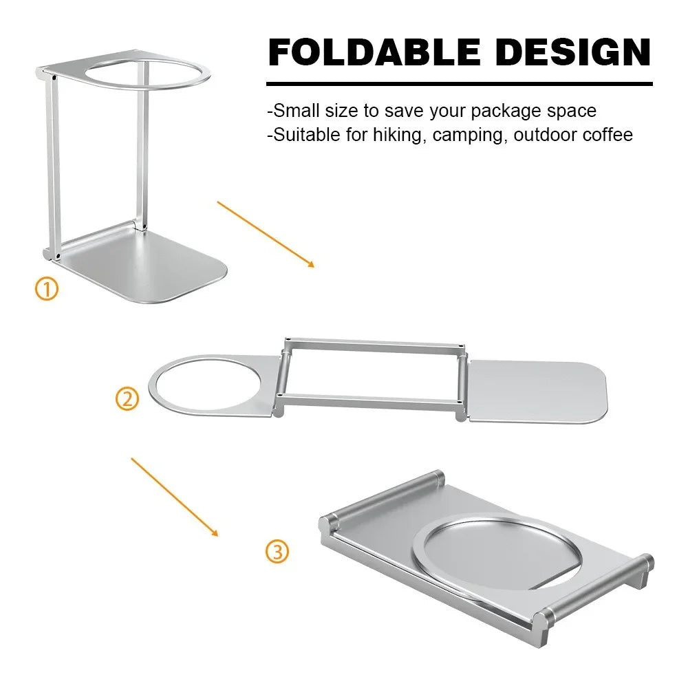 Foldable Coffee Drip Holder Aluminum Alloy Support Stand for Wireless Electric Portable Espresso Coffee Machine Accessories