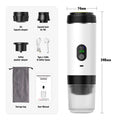 3-In-1 Capsule Coffee Maker with Digital Display Portable Espresso Coffee Machine for Car & Home Camping Coffee Maker