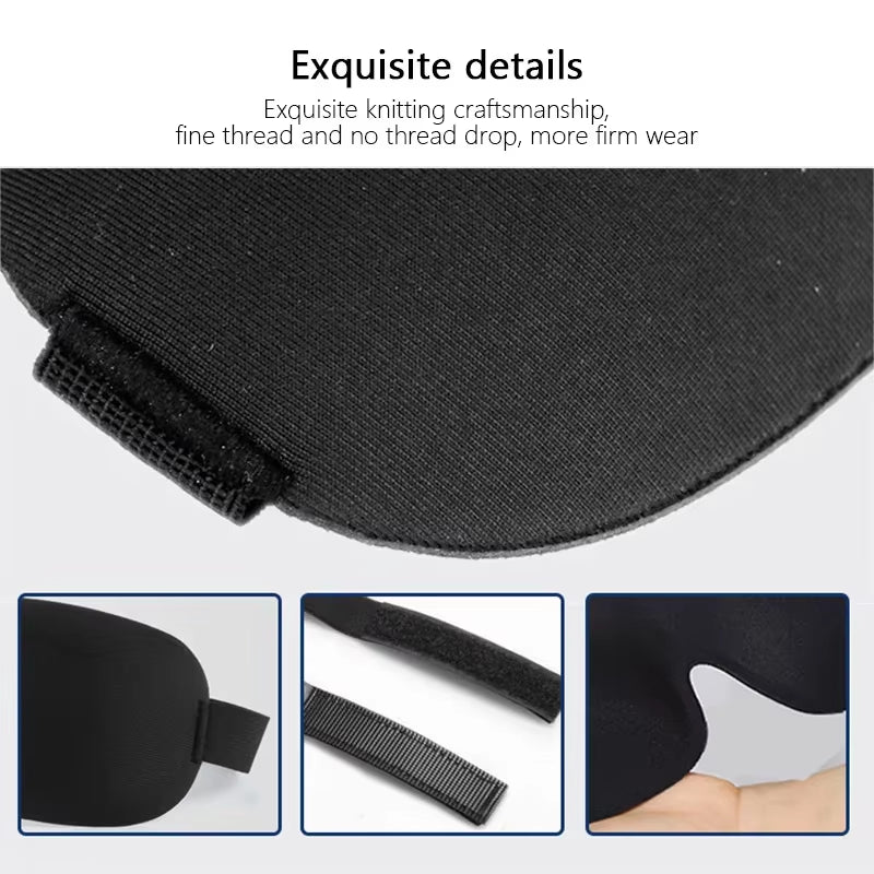 3D Sleep Mask Natural Sleeping Eye Mask Eyeshade Cover Shade Eye Patch Women Men Soft Portable Blindfold Travel Sleep Eyepatch