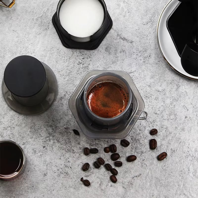 Coffee Maker Portable Espresso Coffee Machine French Press for Car & Home Camping Travel Coffee Pot Air Press Ae&Ropress