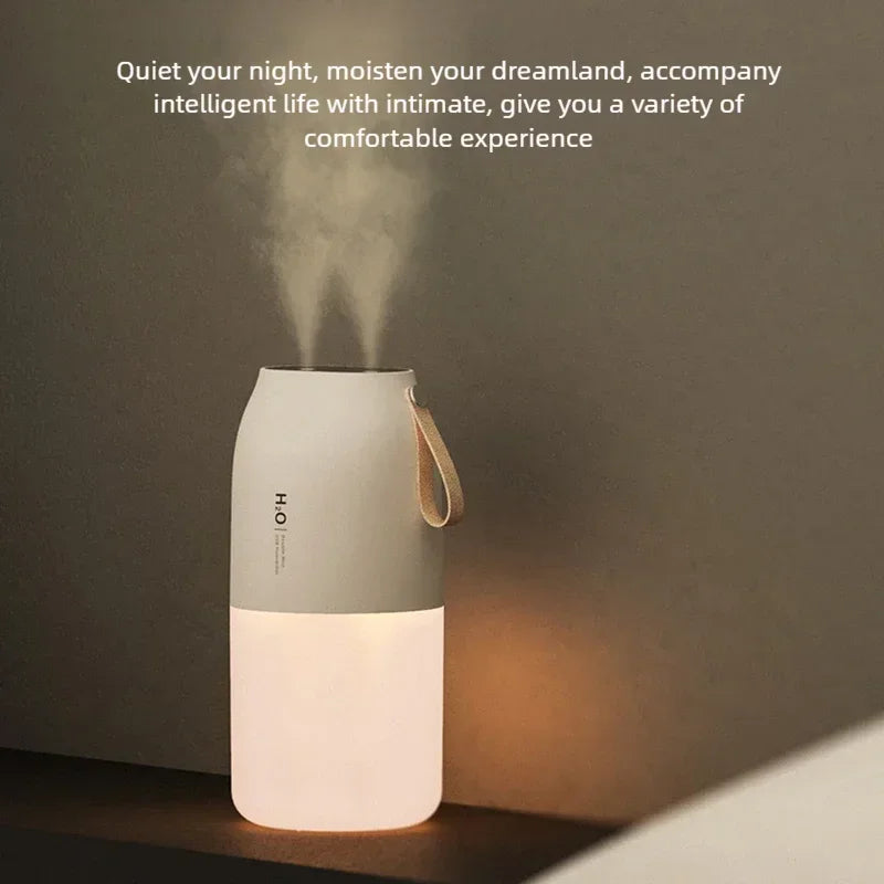 Air Humidifier Portable Double Mist 300Ml Cold Mist Diffuser 2000Mah Humidifier Car Air Purifier USB Mini Air Freshener Gift New