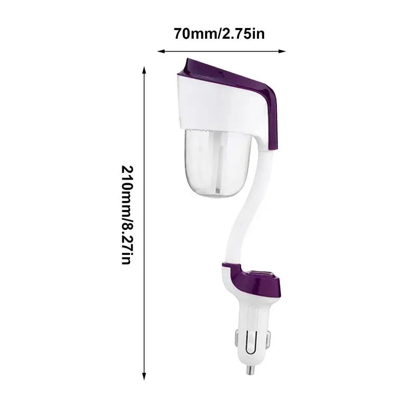 Portable Humidifier for Vehicle Small USB Air Scent Humidifier Vehicle Fragrance Oil USB Scent Mist Purifier Aromatherapy For